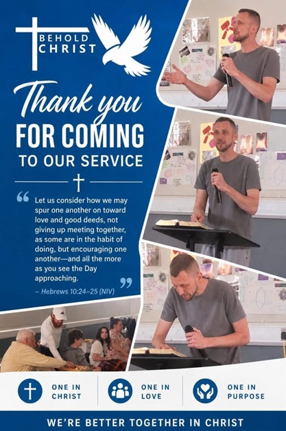 Thank you for coming to our service